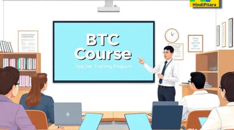 A professional BTC Course training session with an instructor teaching adult learners in a modern classroom setting